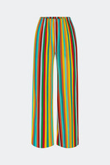 Nella Crepe Wide Leg Pant | Simon Miller Vibrant Multi Stripe