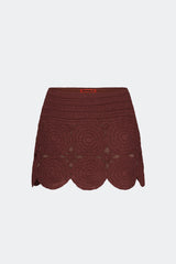 Beep Beep Mini Skirt | Simon Miller Choco Brown