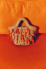 Beaded Shelly Bag | Simon Miller Natural/Orange
