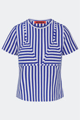 Kini Striped Tee | Simon Miller Blue Stripe