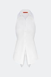 Loch Sleeveless Poplin Button Up | Simon Miller MACADAMIA