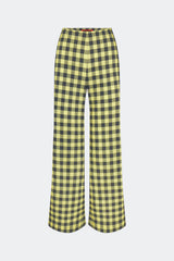 Pia Poplin Pant | Simon Miller Peridot/Ebony Gingham