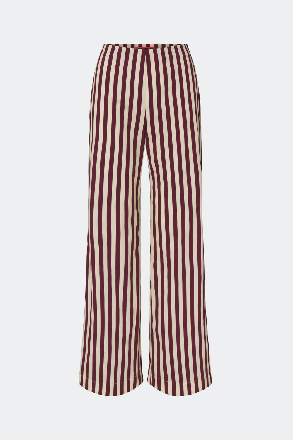 Pia Poplin Pant | Simon Miller Bordeaux Stripe