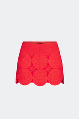Beep Beep Mini Skirt | Simon Miller CORAL RED