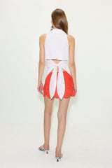 Beep Beep Mini Skirt | Simon Miller CORAL RED