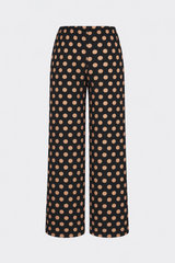 Nella Crepe Wide Leg Pant | Simon Miller Black/Tan Polka Dot