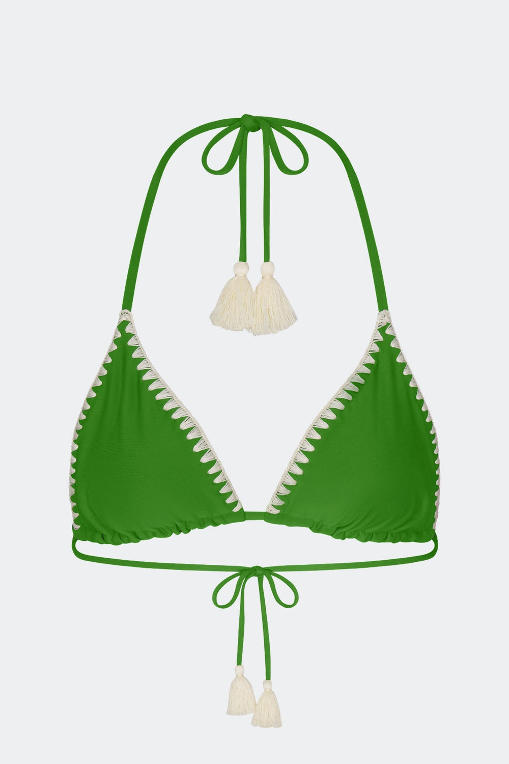 Bwai Embroidered Bikini Top | Simon Miller Grass Green