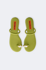 Pipe Sandal | Simon Miller Moss Green/Clear