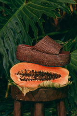 Raffia Cloudy Platform | Simon Miller CHOCOLATE