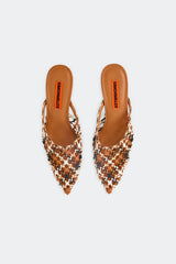 Knotted Gala Mule | Simon Miller Chestnut Multi