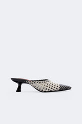 Woven Gala Mule | Simon Miller Black/White