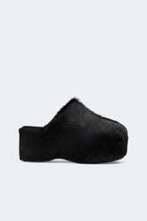 Platform Bubble Clog | Simon Miller Black Pony Hair
