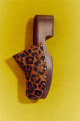 Rio Wood Clog | Simon Miller CHOCO BROWN/LEOPARD