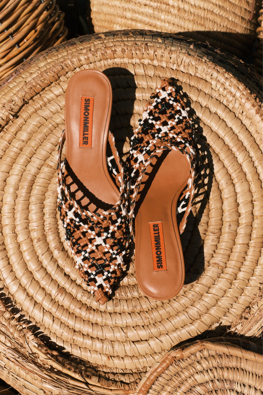 Knotted Gala Mule | Simon Miller Chestnut Multi