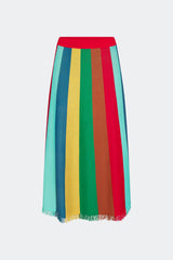 Alita Knit Skirt | Simon Miller Vibrant Multi Stripe