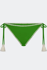 Bwai Embroidered Bikini Bottom | Simon Miller Grass Green
