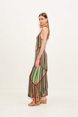 Spiral Knit Dress | Simon Miller Vibrant Multi Stripe