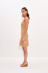Mira Crochet Mini Dress | Simon Miller Natural