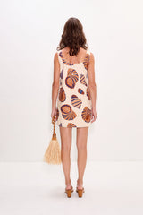Sahara Linen Mini Dress | Simon Miller Natural Shell