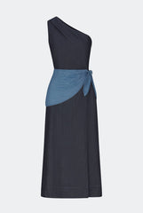 Belem Chambray Midi Dress | Simon Miller Indigo Combo