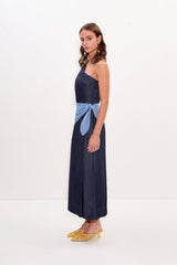 Belem Chambray Midi Dress | Simon Miller Indigo Combo