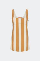 SIMONMILER Sahara Striped Denim Dress | Simon Miller TAN STRIPE