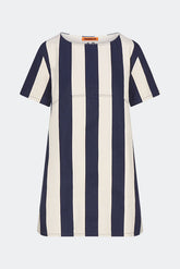 Sahara Short Sleeve Mini Dress | Simon Miller Navy/Cream