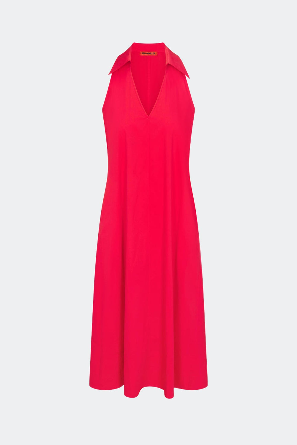 Nava Poplin Midi Dress | Simon Miller CHERRY RED