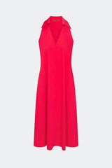 Nava Poplin Midi Dress | Simon Miller CHERRY RED