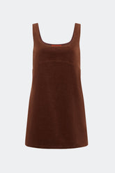 Sahara Corduroy Mini Dress | Simon Miller CHOCO BROWN