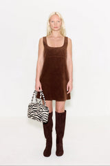 Sahara Corduroy Mini Dress | Simon Miller CHOCO BROWN