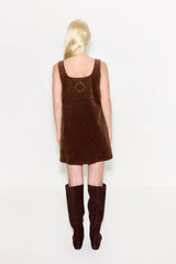 Sahara Corduroy Mini Dress | Simon Miller CHOCO BROWN