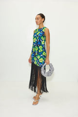 Casablanca Fringe Dress | Simon Miller Abstract Floral