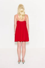 Cleo Crepe Mini Dress | Simon Miller LUCKY RED