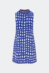 Zana Knit Mini Dress | Simon Miller KLEIN BLUE WAVY GINGHAM