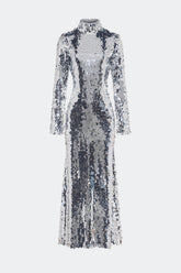 Sculpty Sequin Dress | Simon Miller SATELLITE SILVER