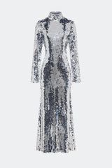 Sculpty Sequin Dress | Simon Miller SATELLITE SILVER