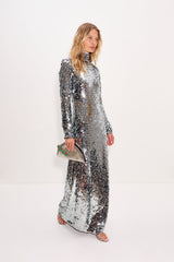 Sculpty Sequin Dress | Simon Miller SATELLITE SILVER
