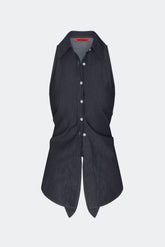 Loch Sleeveless Chambray Button Up | Simon Miller Indigo