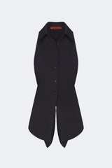 Loch Sleeveless Poplin Button Up | Simon Miller BLACK
