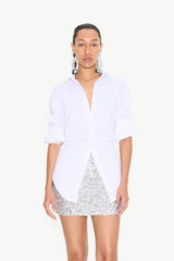 Loch Poplin Button Up | Simon Miller MACADAMIA