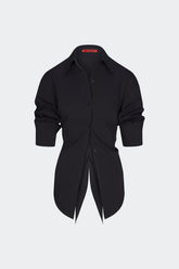 Loch Poplin Button Up | Simon Miller BLACK
