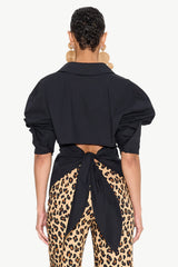 Loch Poplin Button Up | Simon Miller BLACK
