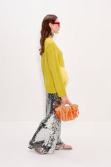 Zira Novelty Sweater | Simon Miller Chartreuse