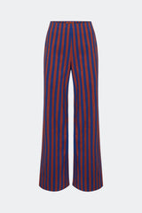 Pia Poplin Pant | Simon Miller Navy/Henna Stripe