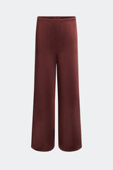 Nella Satin Wide Leg Pant | Simon Miller CHOCO BROWN