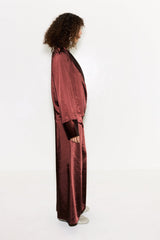 Nella Satin Wide Leg Pant | Simon Miller CHOCO BROWN