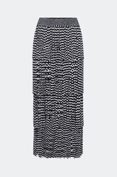 Za Za Knit Fringe Skirt | Simon Miller Black/White Space Dye