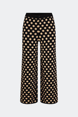 Jabber Knit Pant | Simon Miller Black/Tan Polka Dot