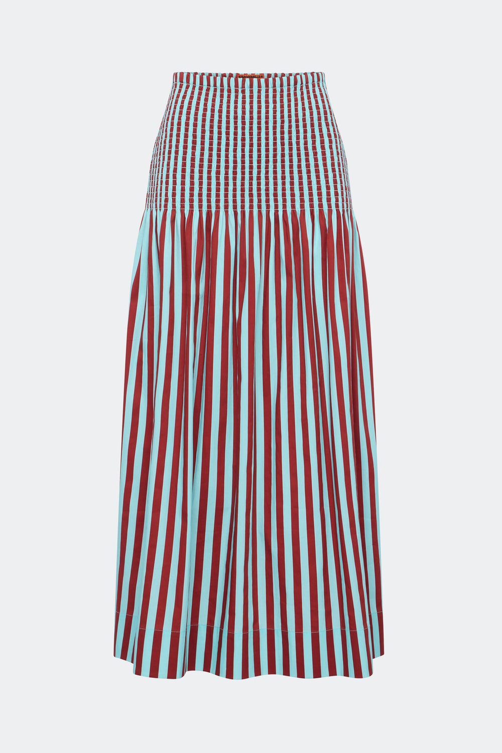 Flor Poplin Skirt | Simon Miller Salted Blue/Crimson